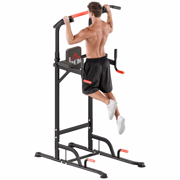 Power Tower med Sugekopper og Pull-up Stang
