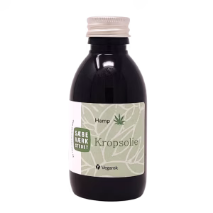 Sæbeværkstedet kropsolie med hamp 150 ml – bedste kropsolie i test