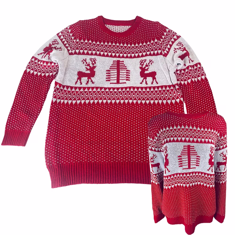 Satana klassisk julesweater med rensdyr