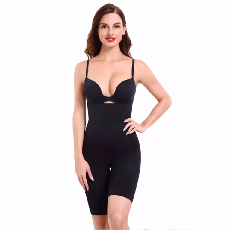 Shapewear shorts med høj talje