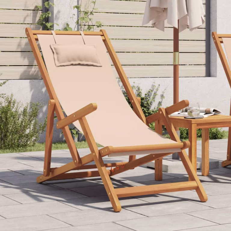 Strandstol Foldbar i Eukalyptustræ – bedste foldestol i test