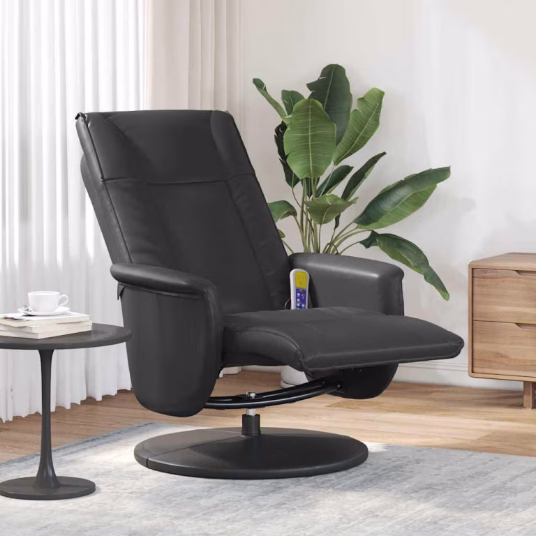 Svingende massage recliner – sort