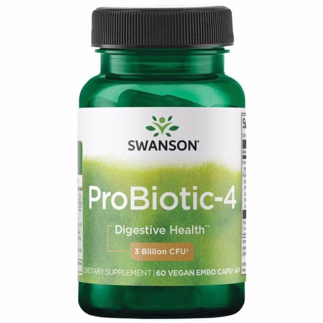 Swanson Probiotika-4 60 Kapsler