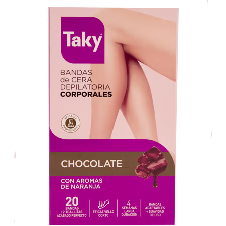 Taky Chocolate Body Wax Strips (20 stk) – bedste voksstrimler i test