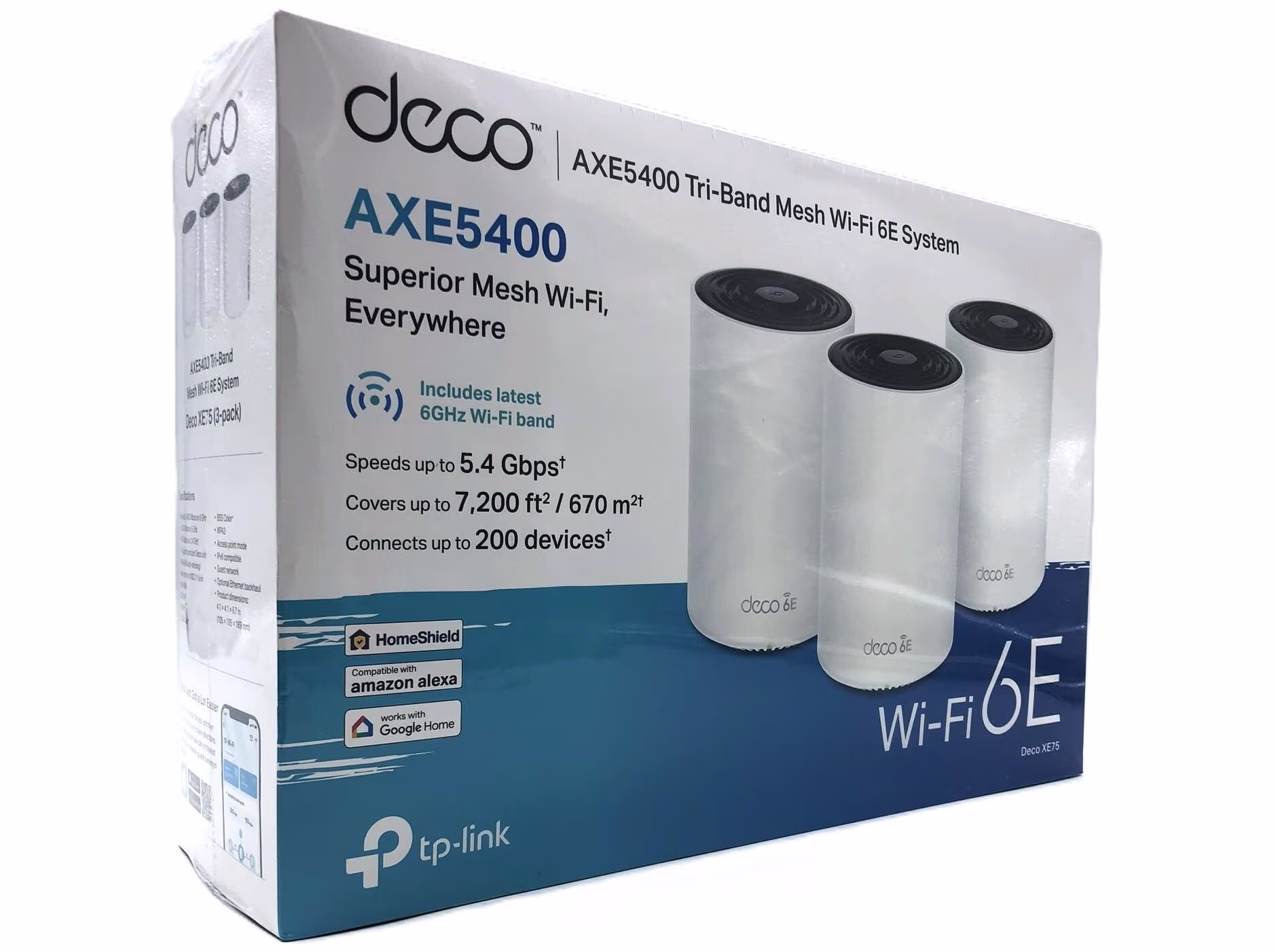 TP-Link Deco XE75 Wi-Fi 6E Mesh (3-pak)