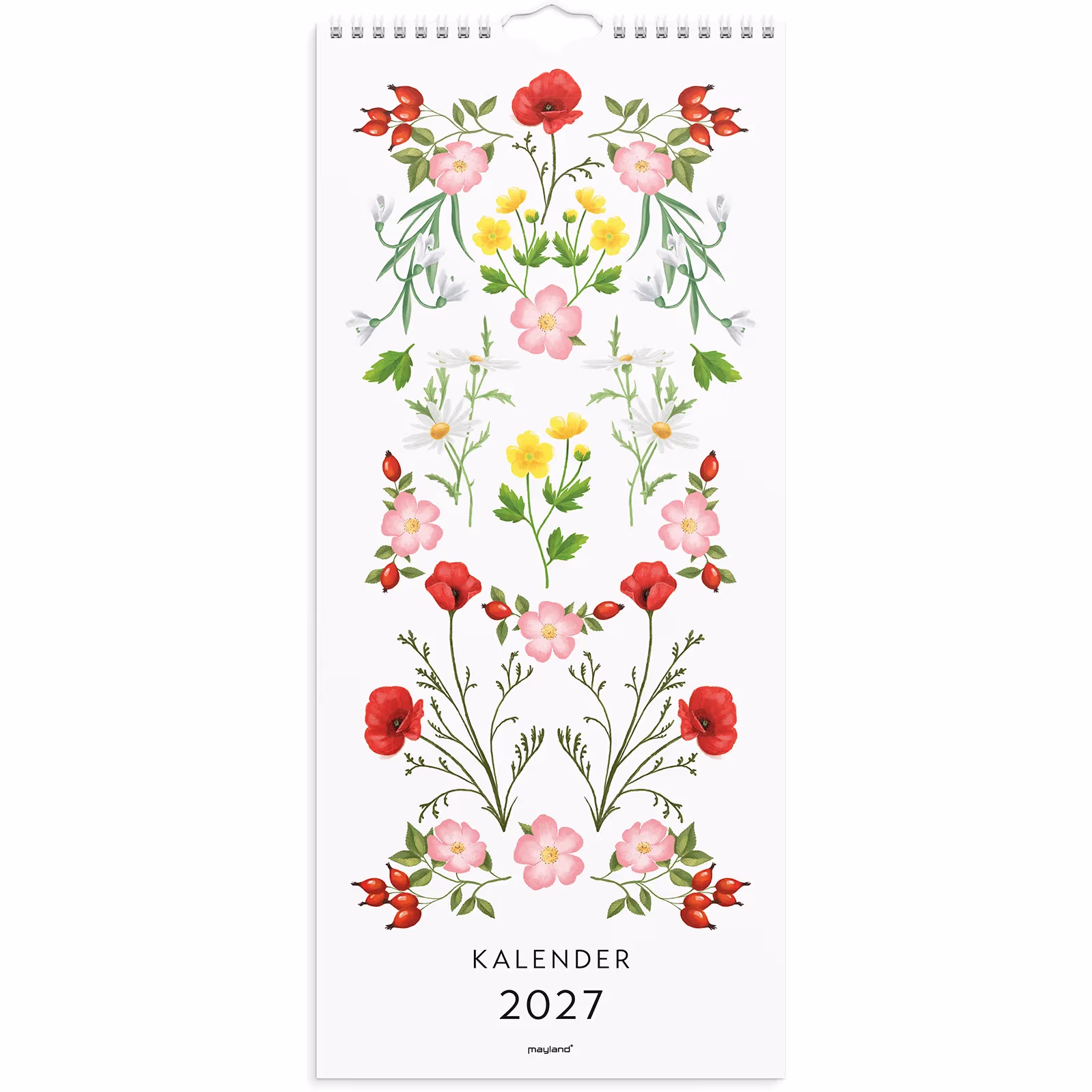 Vægkalender Blomster 2027