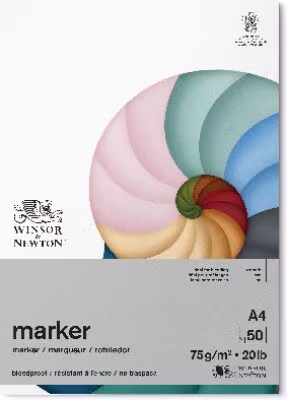Winsor & Newton tegneblok A4 – Marker 50 sider – bedste tegneblok i test