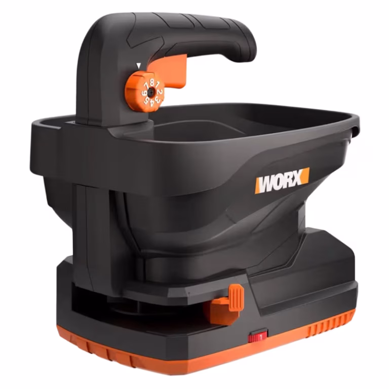 Worx 20V PowerShare WG869E frø- og gødningsspreder – bedste sandspreder