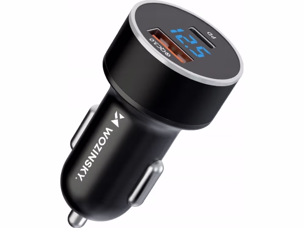 Wozinsky Biloplader USB-C + USB-A 36W
