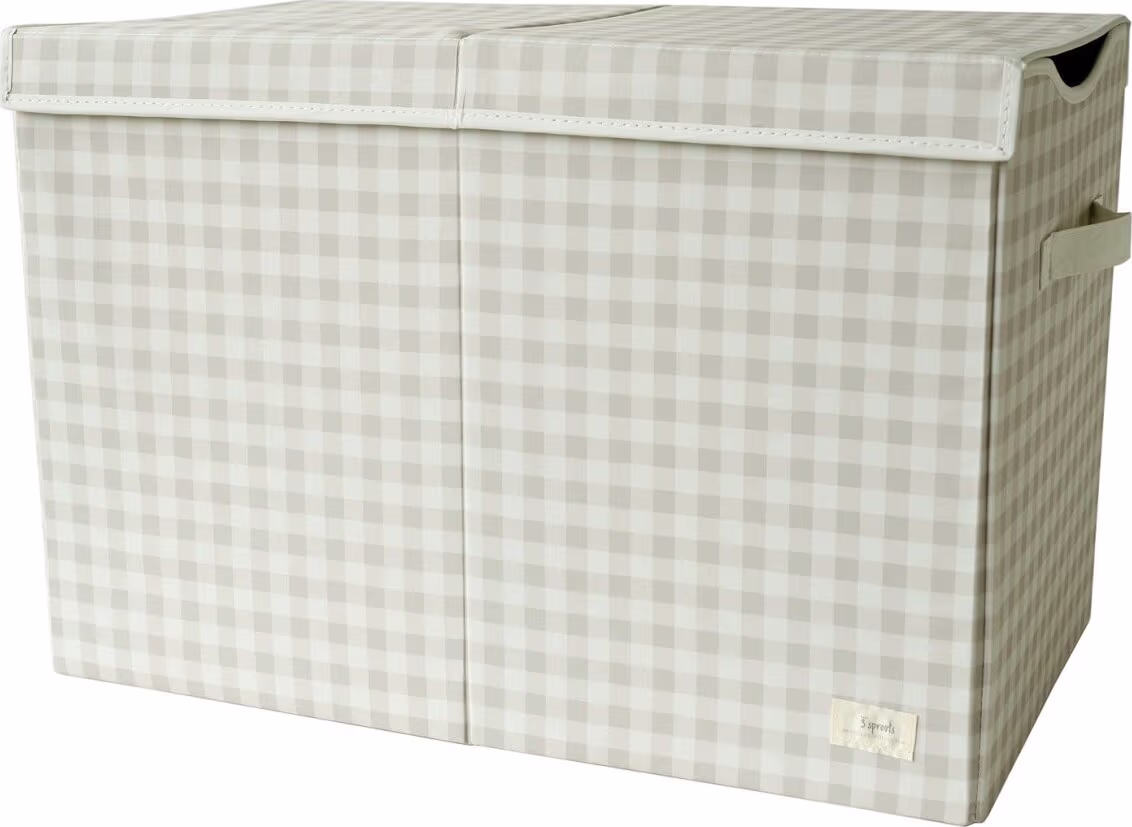 3 Sprouts Opbevaringskasse med Låg Gingham