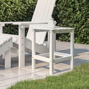 Adirondack Havebord HDPE 38x38x46 cm Hvid – bedste havebord i test