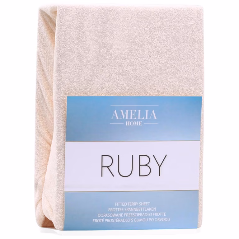 AmeliaHome Ruby Faconlagen i Frotté 80-90×200 cm Beige – bedste stræklagen i test