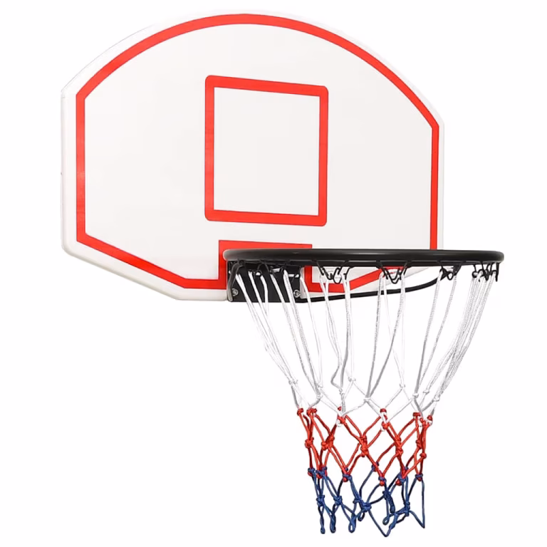 Basketballkurv med Plade 71×45 cm Polyethylen Hvid – bedste basketballkurv i test