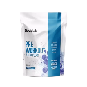Bodylab Pre Workout Blue Raspberry 200 g – bedste pre workout i test