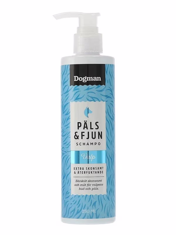 Dogman Päls & Fjun Hvalpeshampoo 250 ml – bedste hundeshampoo i test