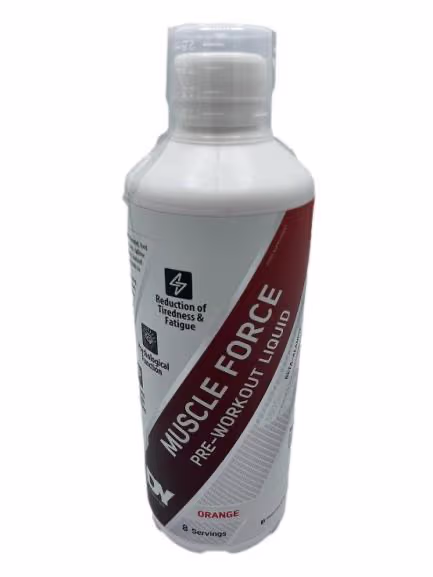 Dorian Yates Muscle Force Flydende Pre-Workout Orange 500 ml – bedste pre workout i test