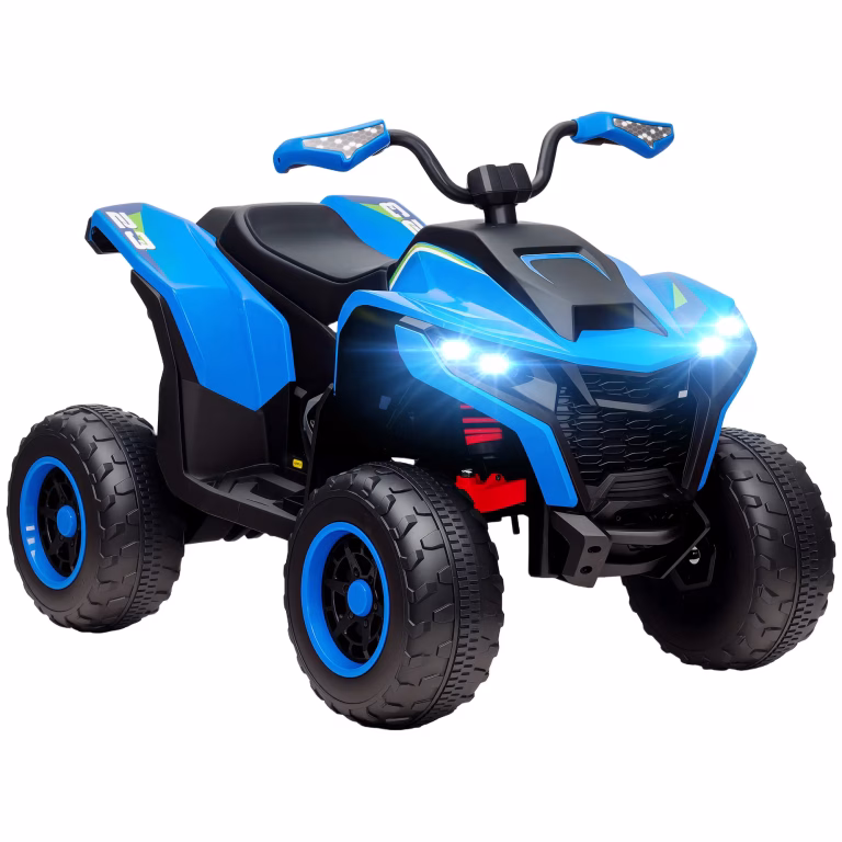 Elektrisk børne-ATV med LED-forlygter, musik og USB (3-8 år) – bedste el-atv til børn i test