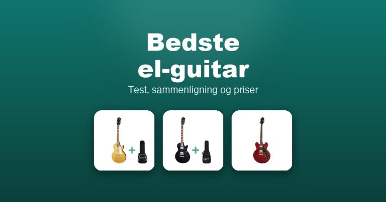 Bedste el-guitar 2026 – guide til de 14 bedste