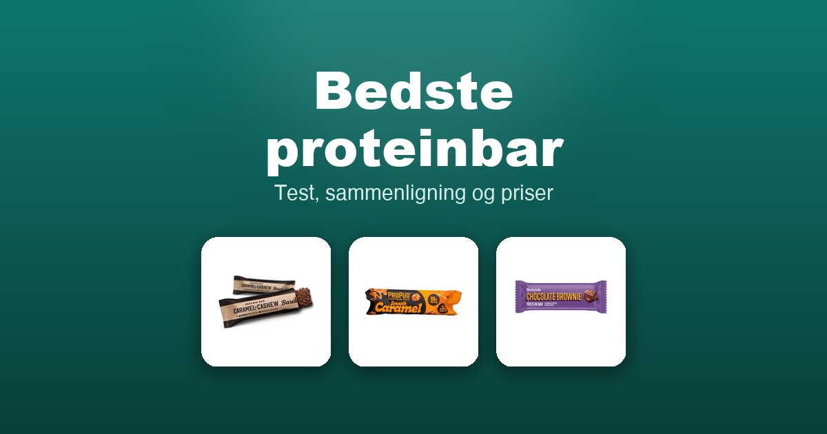 Bedste proteinbar 2026 – guide til de 12 bedste