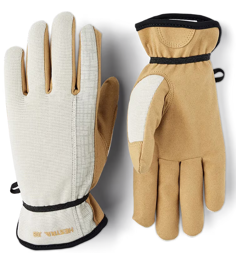 Hestra Pro Terra Utility Havehandsker Hvid/Gul – bedste havehandsker i test