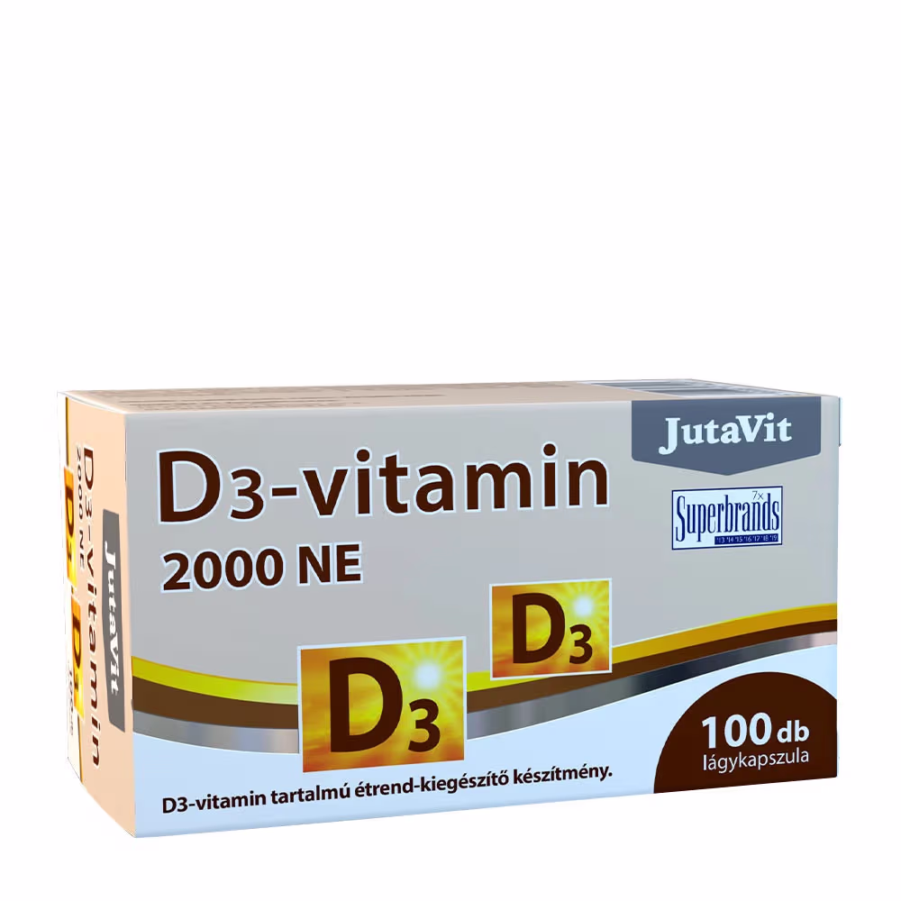 JutaVit Vitamin D3 2000 IU 100 Softgels