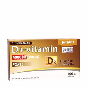 JutaVit Vitamin D3 4000 IU Forte 100 Tabletter – bedste d-vitamin i test