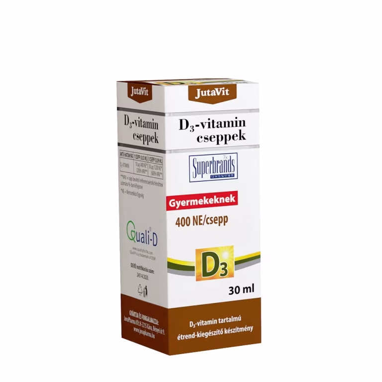 JutaVit Vitamin D3 Dråber til Babyer og Børn 30 ml – bedste d-vitamin i test