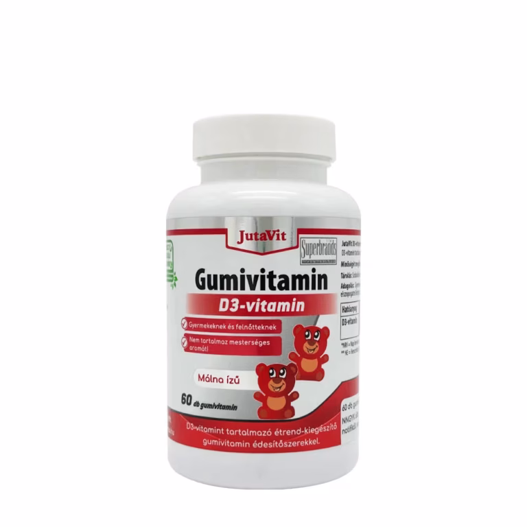 JutaVit Vitamin D3 Gummies Hindbær 60 stk – bedste d-vitamin i test