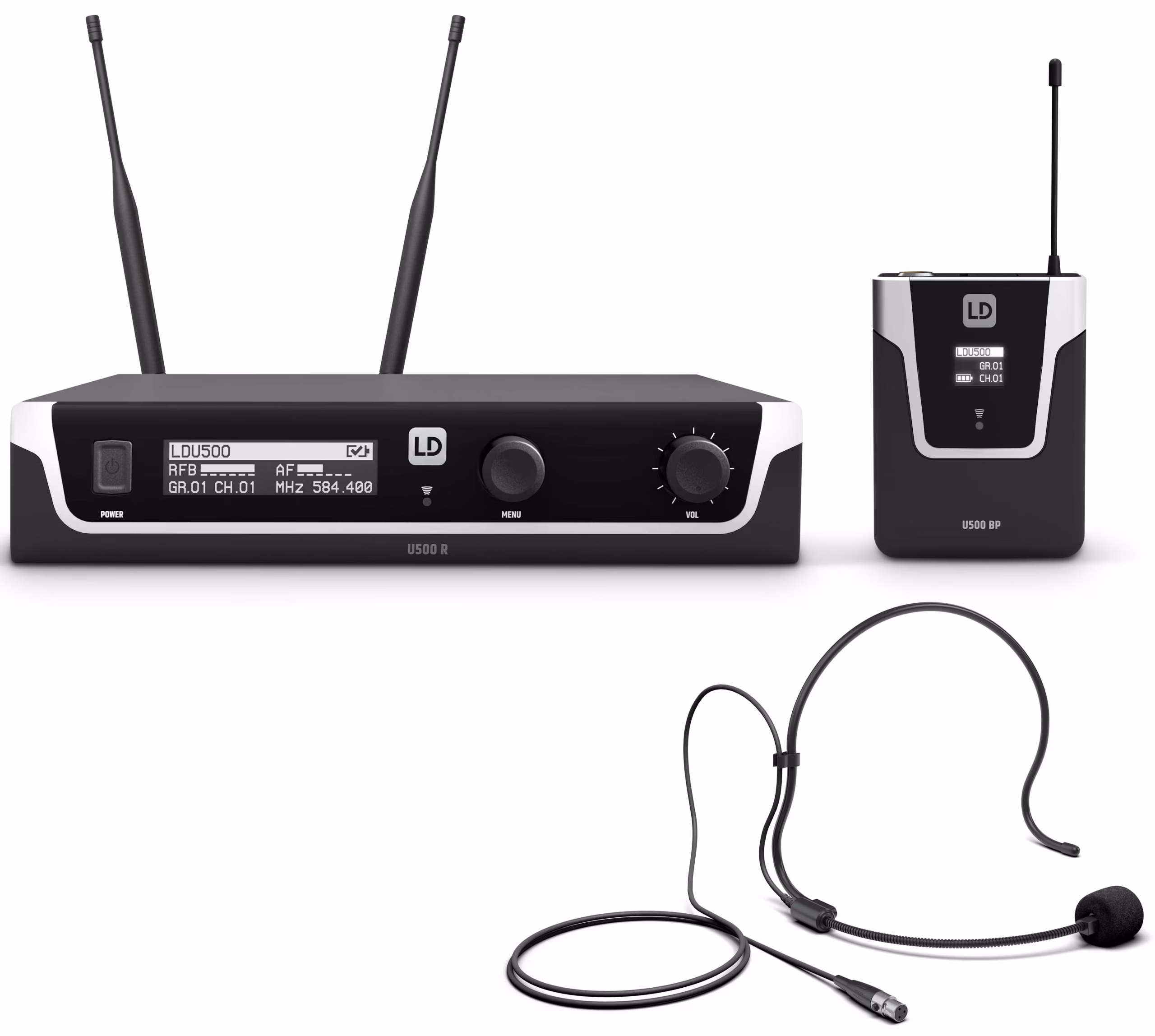 LD Systems LDU518BPH trådløst mikrofonsystem med bodypack og headset
