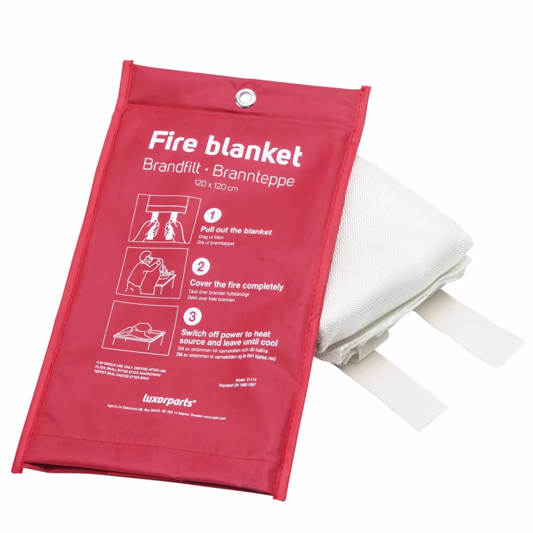 Luxorparts Brandtæppe 120×120 cm Rød – bedste brandtæppe