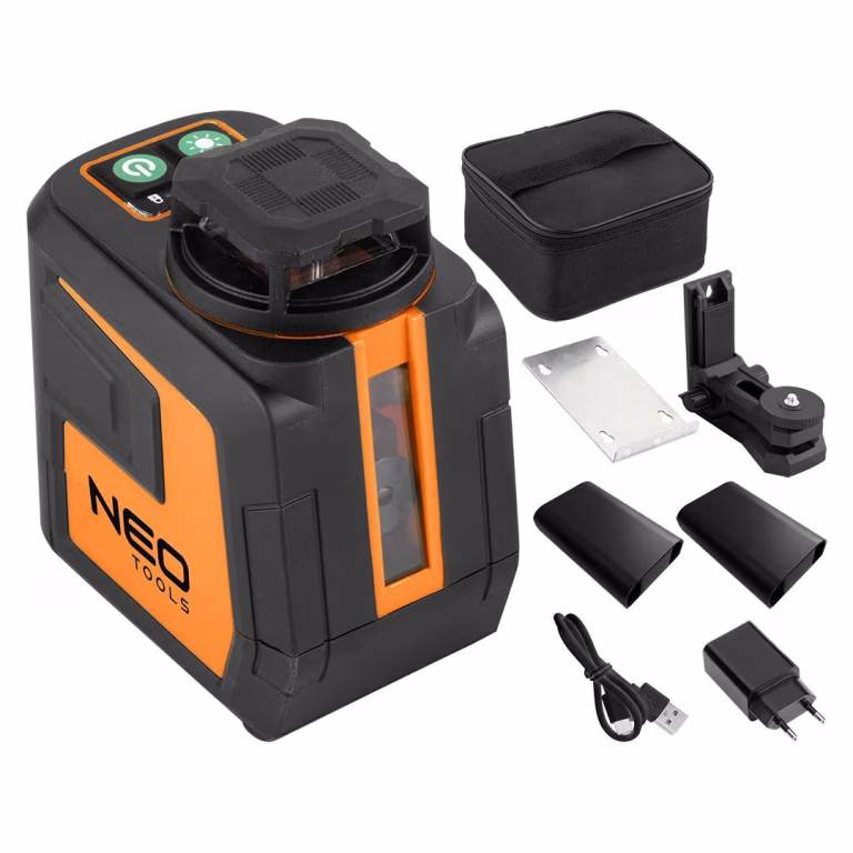NEO Tools Krydslaser 20 m med 5 Linjer Grøn – bedste krydslaser i test