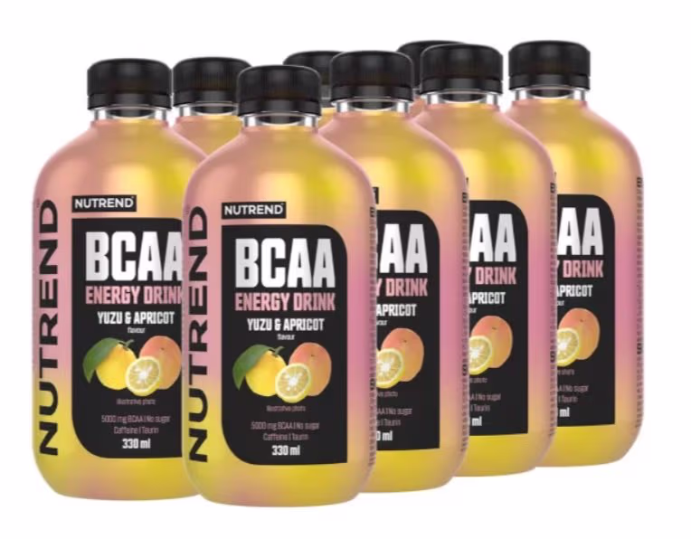 Nutrend BCAA Energy Drink Yuzu & Abrikos 8 x 330 ml – bedste bcaa i test