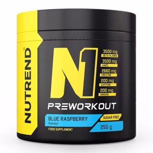 Nutrend N1 Pre-Workout Blue Raspberry 255 g – bedste pre workout i test
