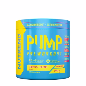 Nutrend Pump Pre-Workout Tropical Blend 225 g – bedste pre workout i test