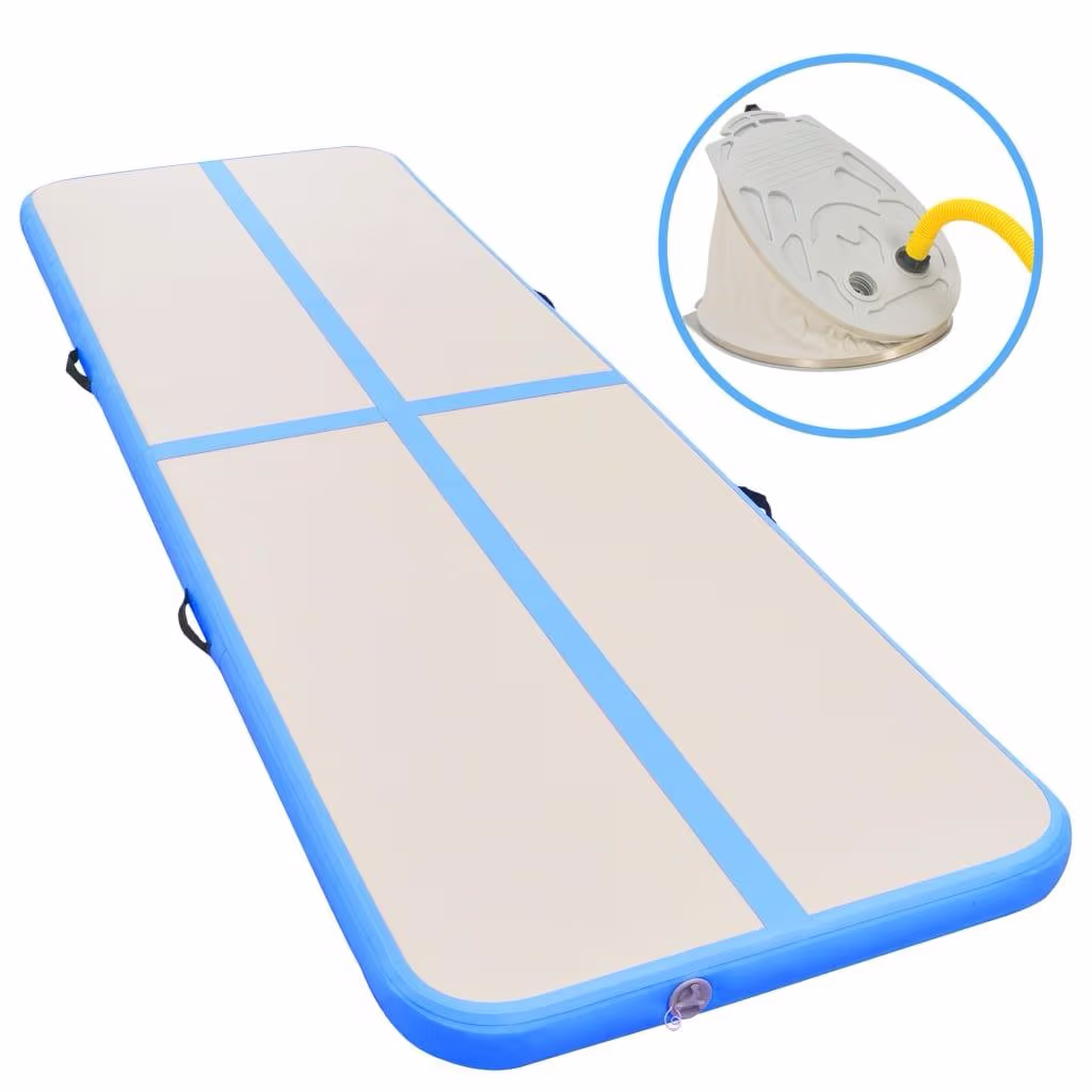 Oppustelig airtrack 300 x 100 x 10 cm med pumpe