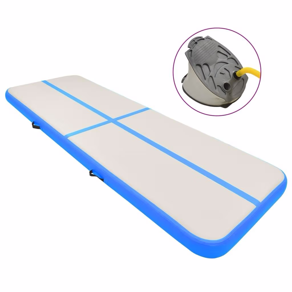 Oppustelig airtrack 500 x 100 x 20 cm med pumpe