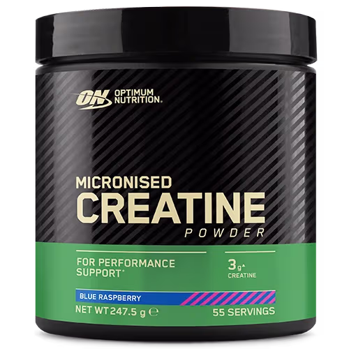 Optimum Nutrition Micronised Creatine Blue Raspberry 248 g – bedste kreatin i test