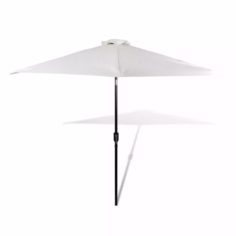 Parasol 3 m stålstang sandhvid