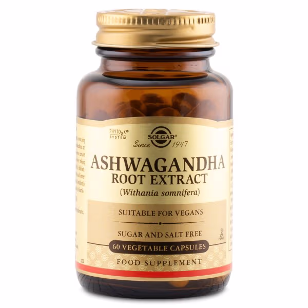 Solgar Ashwagandha Root Extract 60 Kapsler – bedste ashwagandha