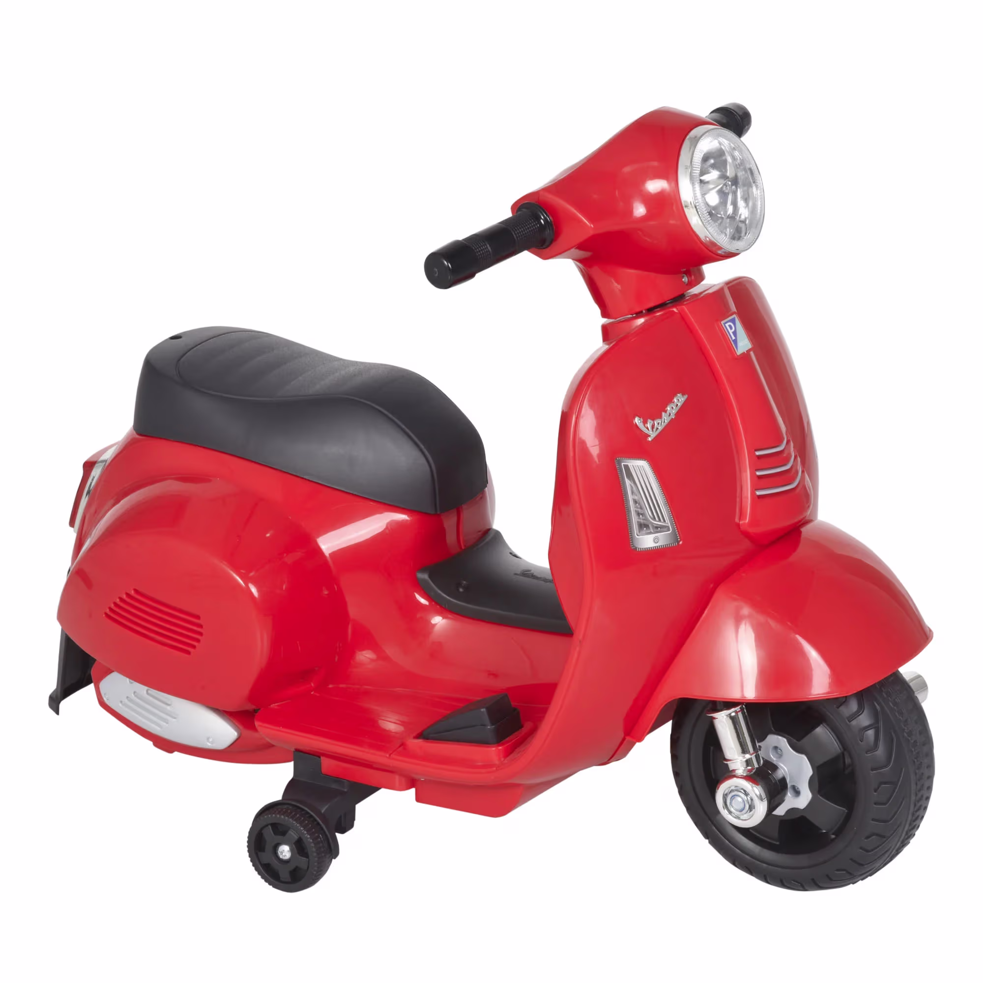 Vespa elektrisk børnemotorcykel med LED-lys og lyd